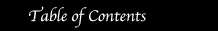 Table of Contents