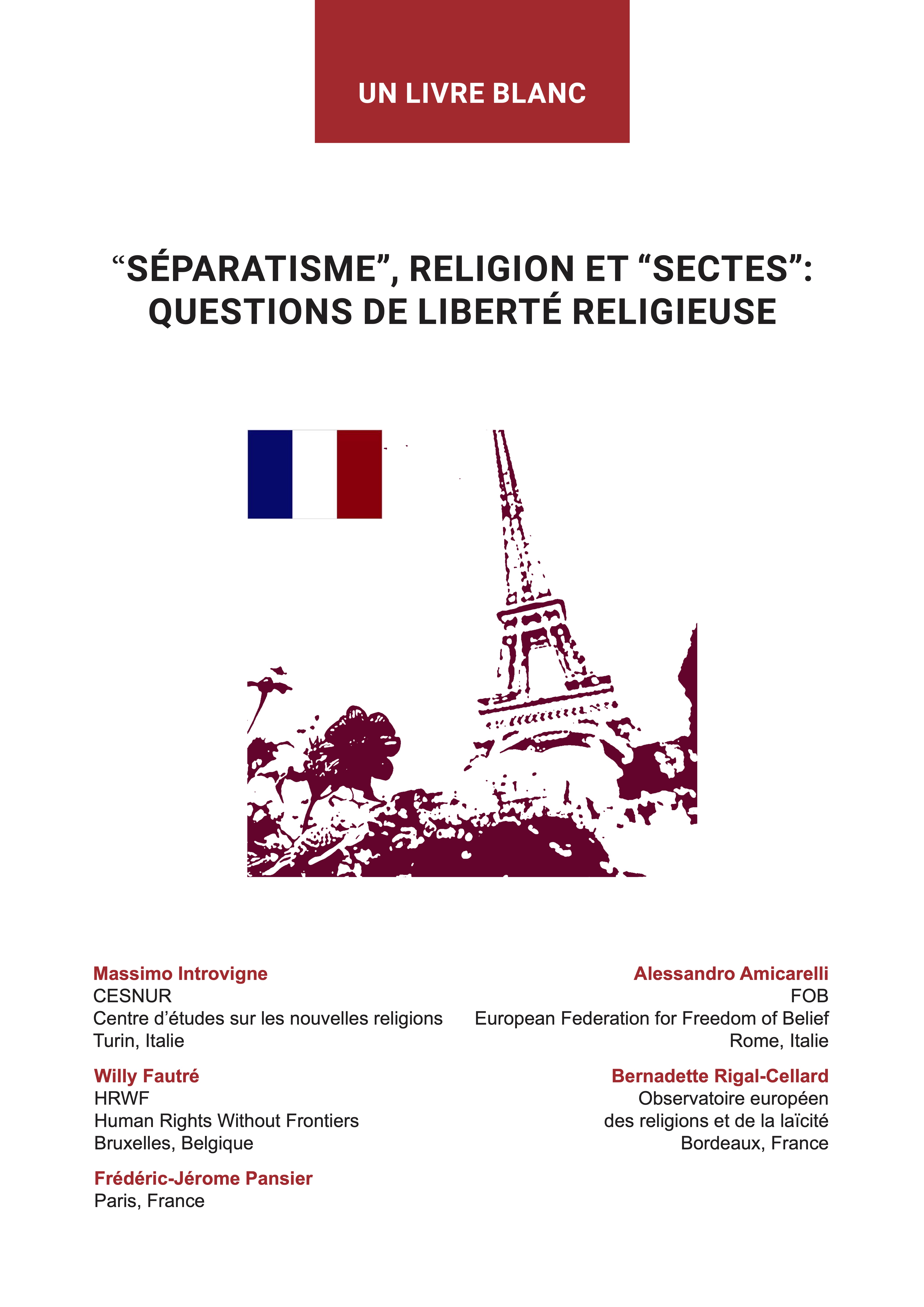 “Séparatisme”, religion et “sectes”: questions de liberté religieuse - book cover